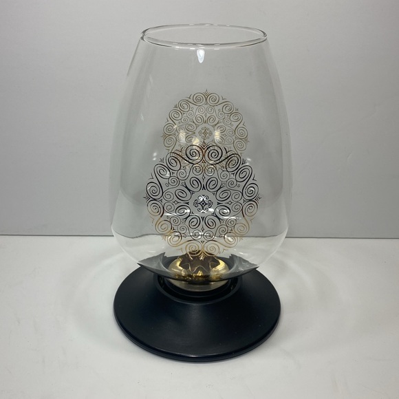 Vintage David Douglas Taper Candle Holder Hurricane Shade Accalac - Picture 2 of 11